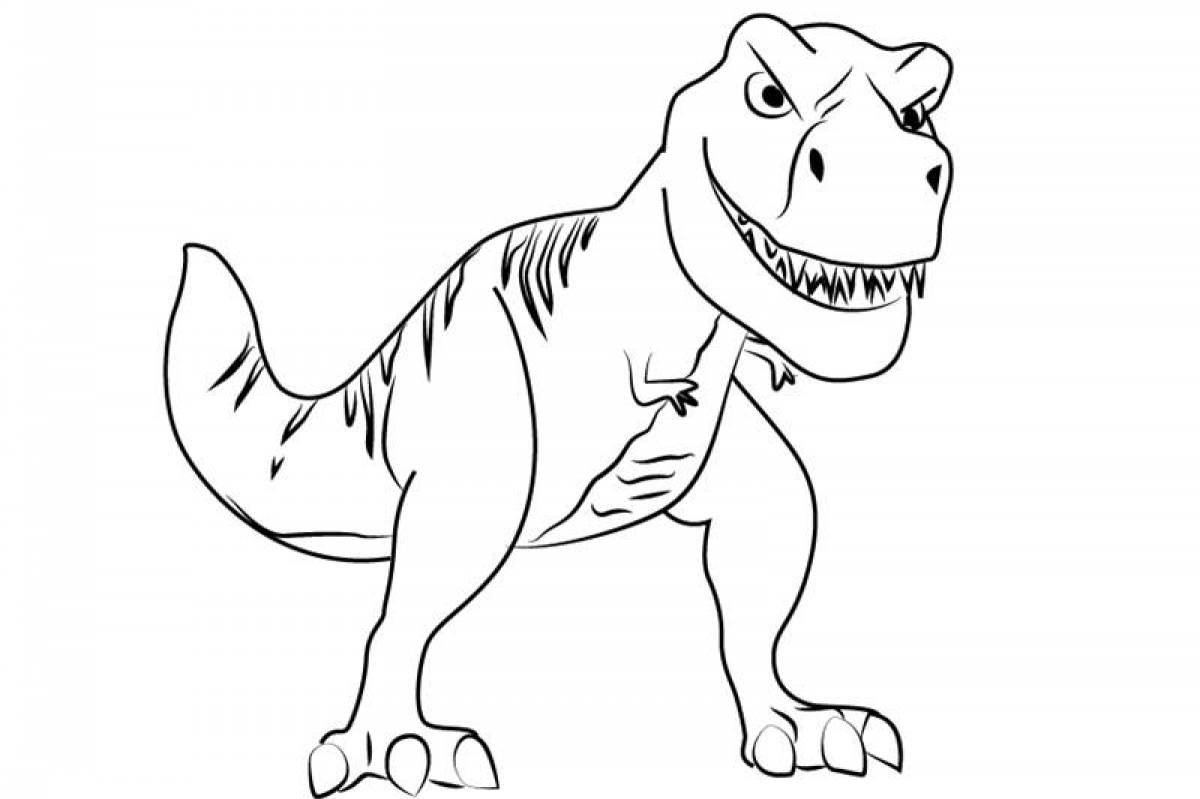 Деревянный конструктор-раскраска Robotime динозавр T-Rex