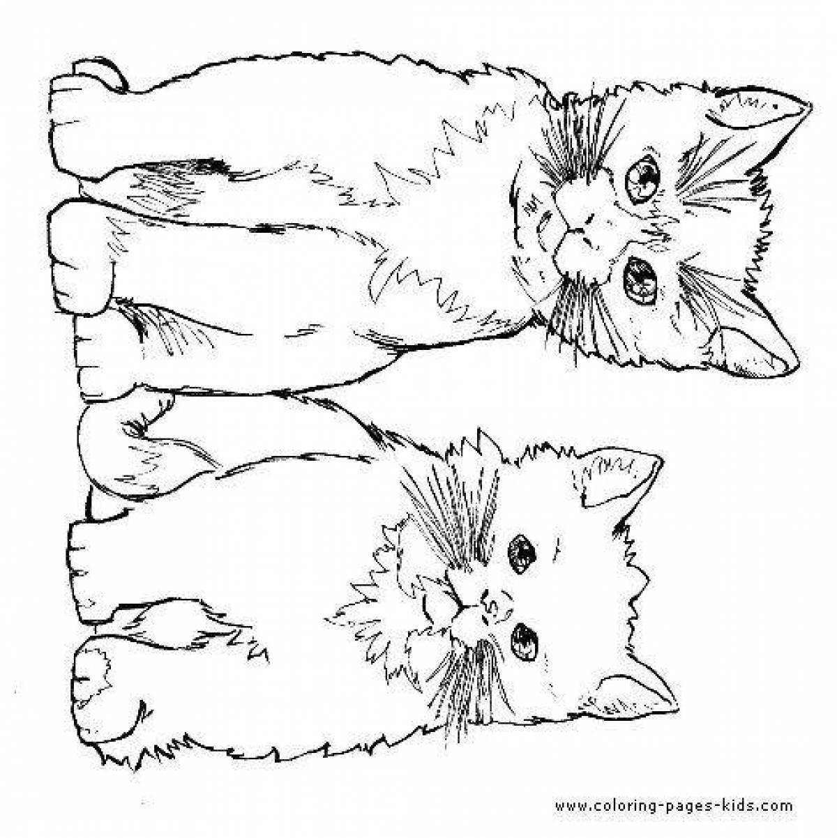 Раскраски для девочек онлайн Щенок из мультфильма котенок по имени гав