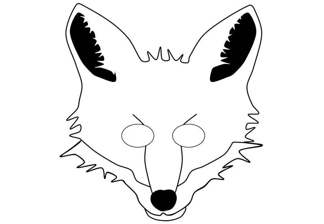 Меховая маска лисы