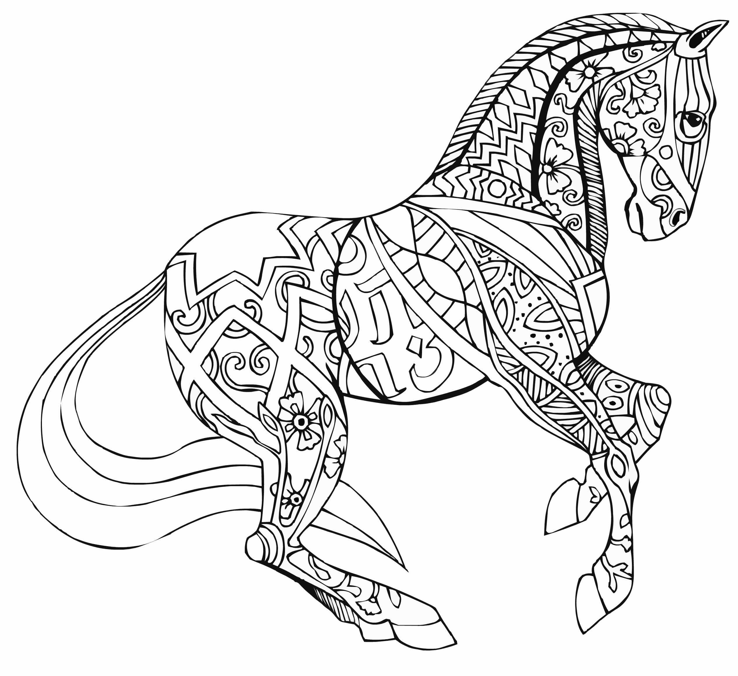 Раскраски лошадей и коней — распечатать или скачать бесплатно