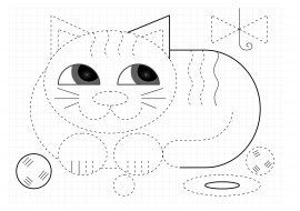Прописи для дошкольников с котёнком