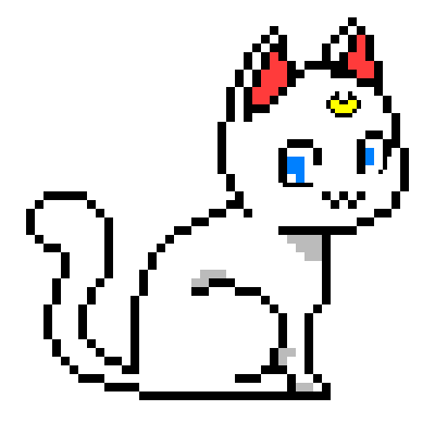 Кошка из пикселей