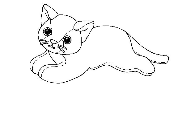 Раскраски игрушка кот