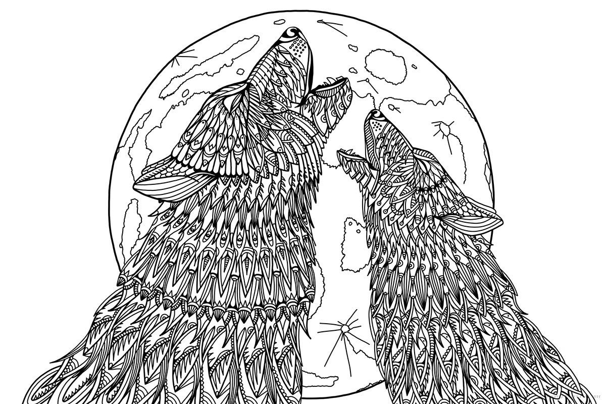 Лиса волк и медведь - Раскраски от сайта В мире сказки!