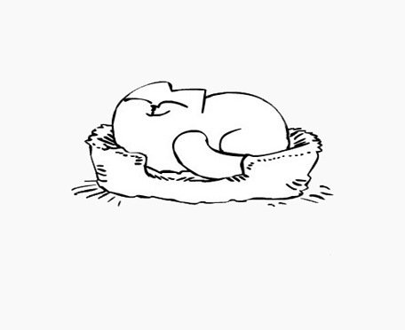 Лежачий кот Саймон