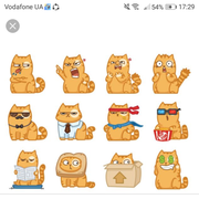 Стикеры. Кот