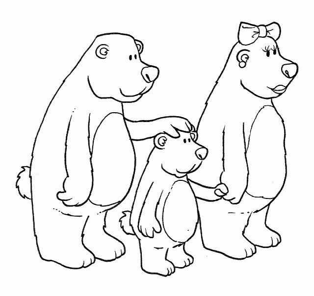 Раскраски раскраски к сказке три медведя скачать и распечатать бесплатно