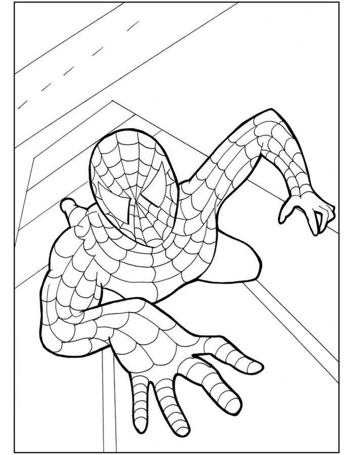 Раскраски Раскраска Маска человека паука супергерои, скачать распечатать раскраски.