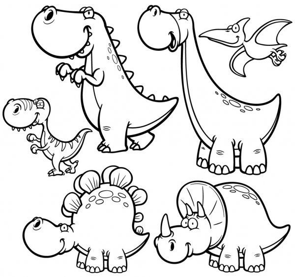 Динозавры шаблоны для печати