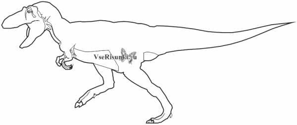Динозавров как нарисовать просто с схемой