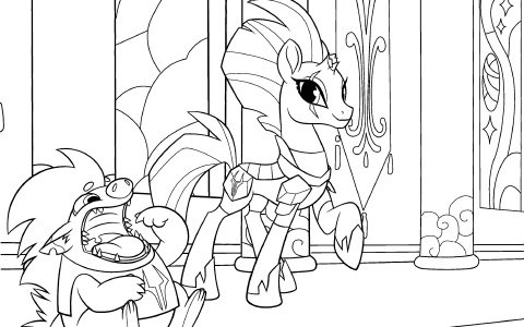 My little Pony буря раскраска