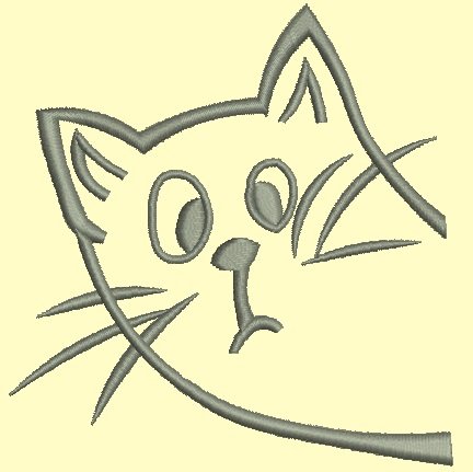 Кот выглядывает из угла рисунок