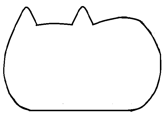 Выкройка кота Пушина
