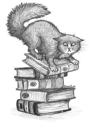 Кот с книгой