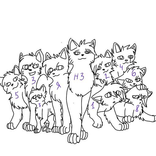Коты Воители команда лайны