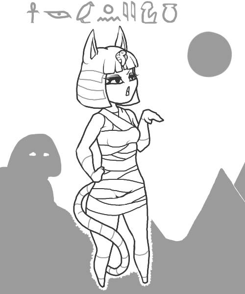 Ankha раскраска