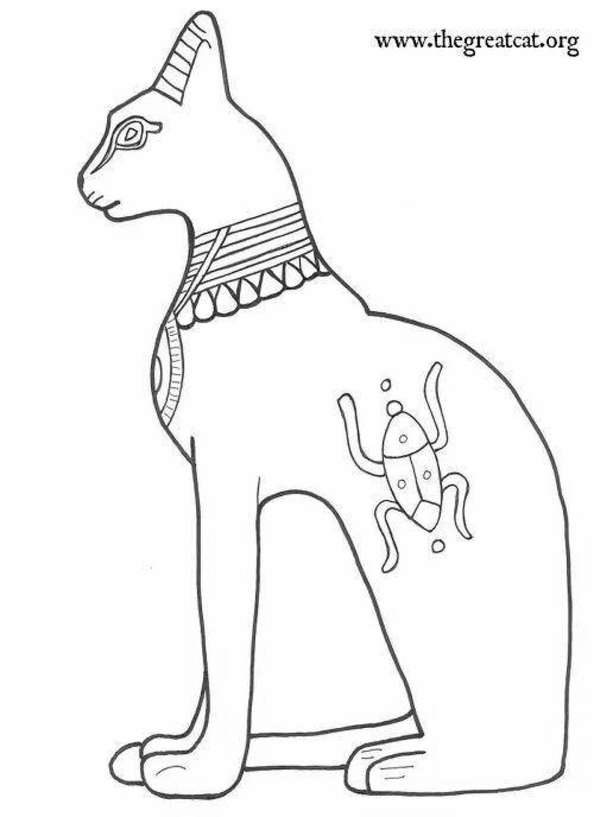 Египетская кошка рисунок - 60 фото
