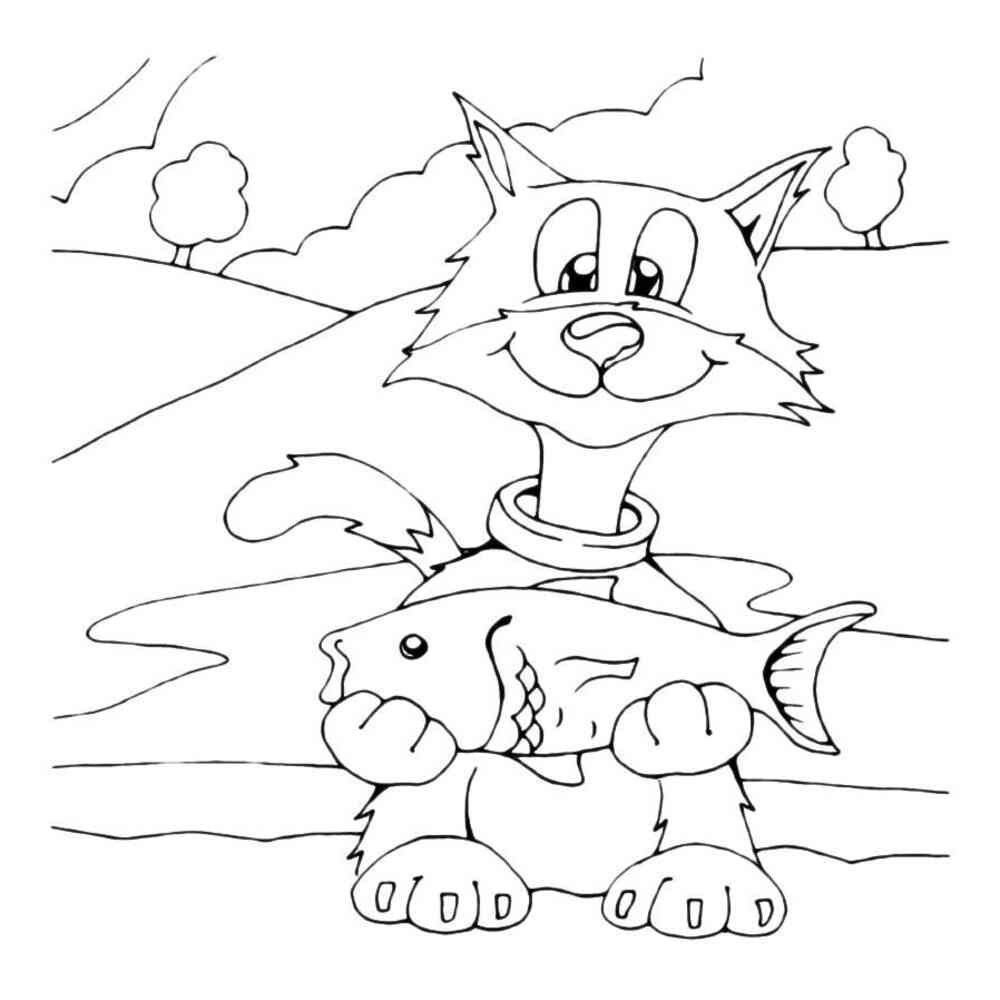 Рисунок кот ворюга Паустовский для учеников 3 класса