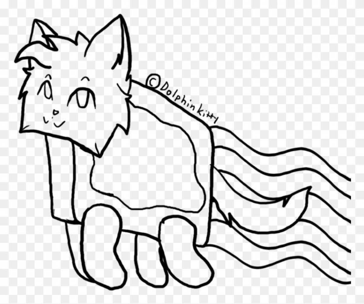 Раскраска кет неп распечатать раскраски. Нян Кэт. Кошка Единорожка раскраска. Раскраски коты Единороги. Кот Единорог раскраска.