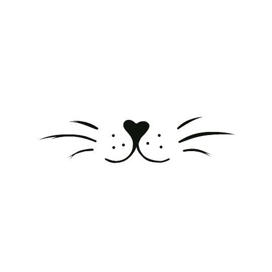 Усы котика силуэт