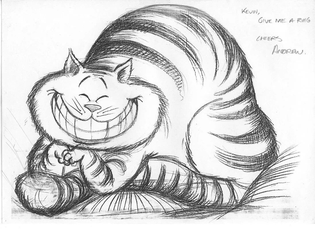 Как нарисовать Чеширского Кота – волшебного жителя Страны Чудес