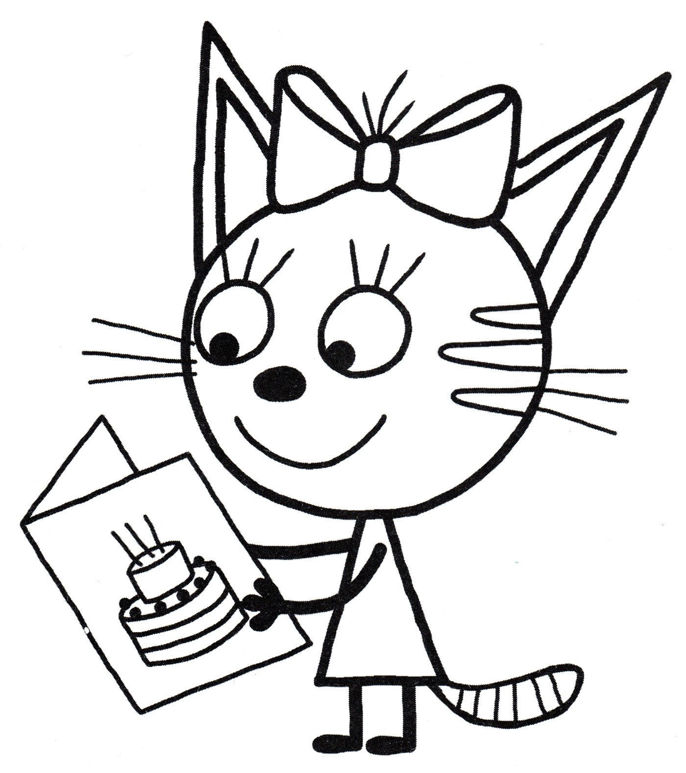 Раскраски Котики собачки мультик (29 шт.) - скачать или распечатать бесплатно #