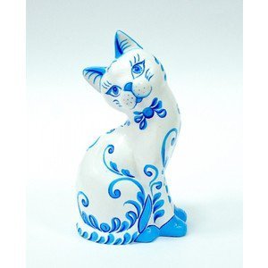 Гжельская кошка
