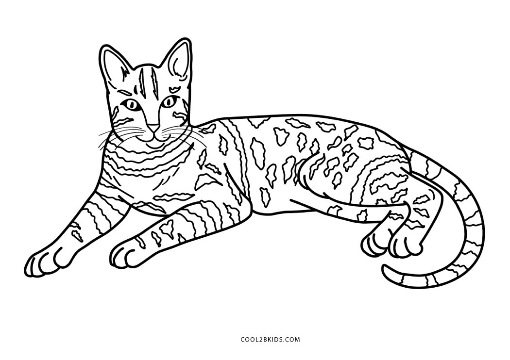Раскраски кошки: 50 раскрасок кошек, котов и котят