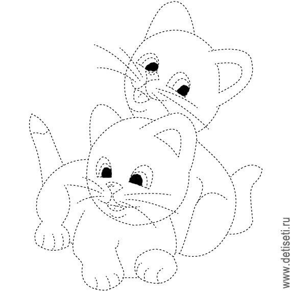Котенок по точкам