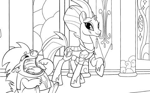 My little Pony буря раскраска