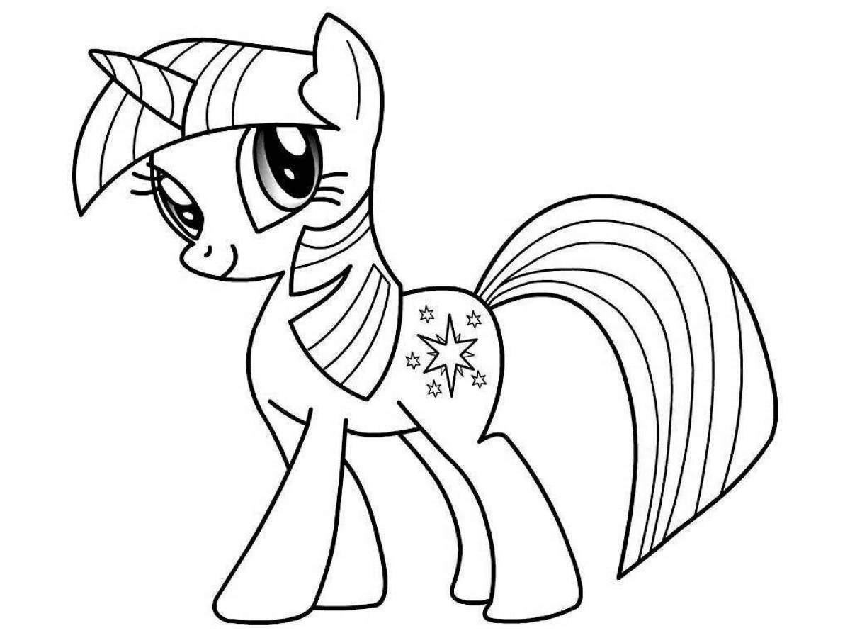 Раскраски Май Литл Пони - Мой маленький пони - распечатать в формате А4