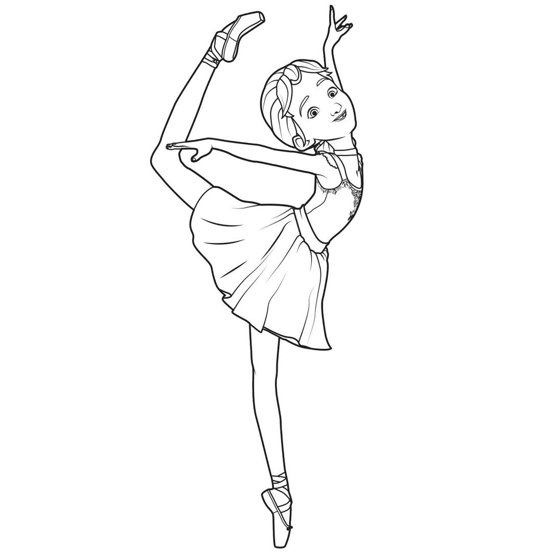 Раскраски балерина скачать и распечатать бесплатно