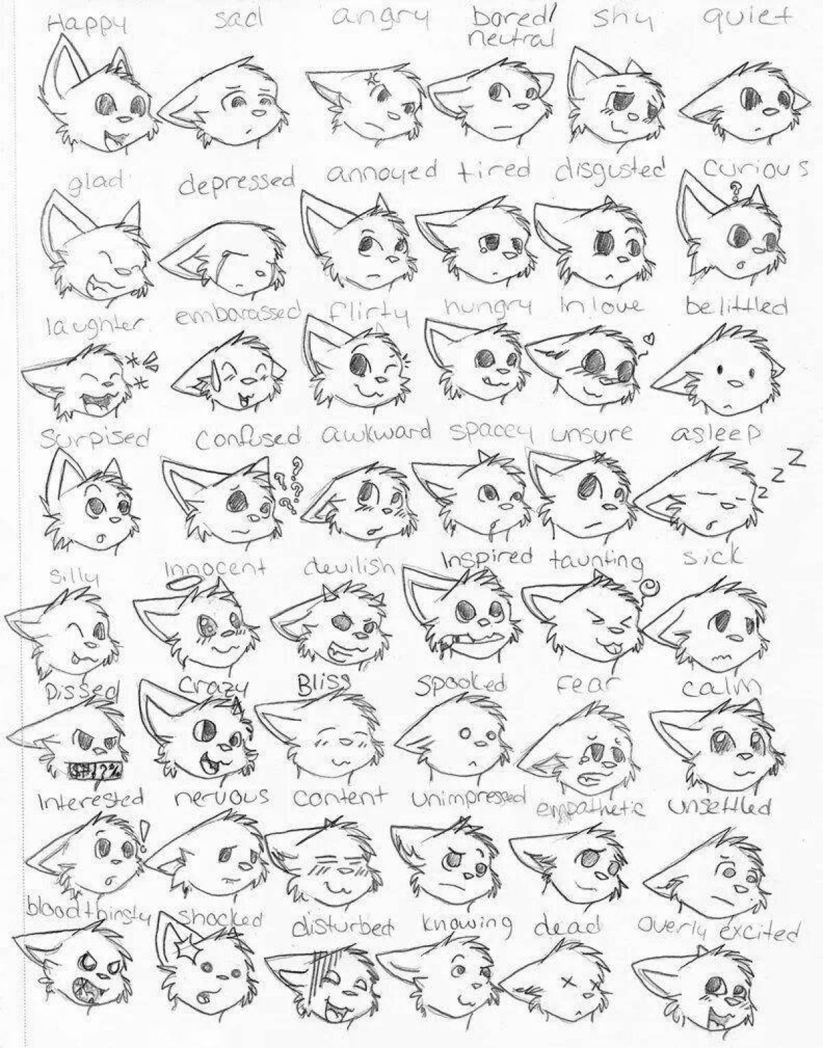 Иллюстрация символов милый кот | Премиум векторы