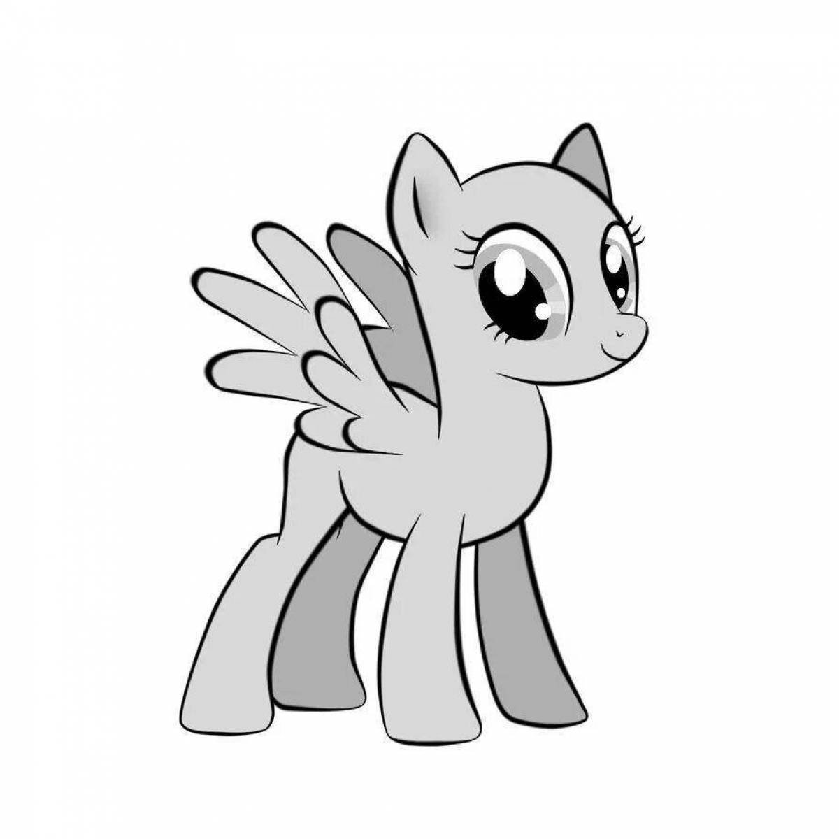 Раскраски всех персонажей «My Little Pony», 100 картинок