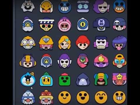 Brawl Stars значки БРАВЛЕРОВ