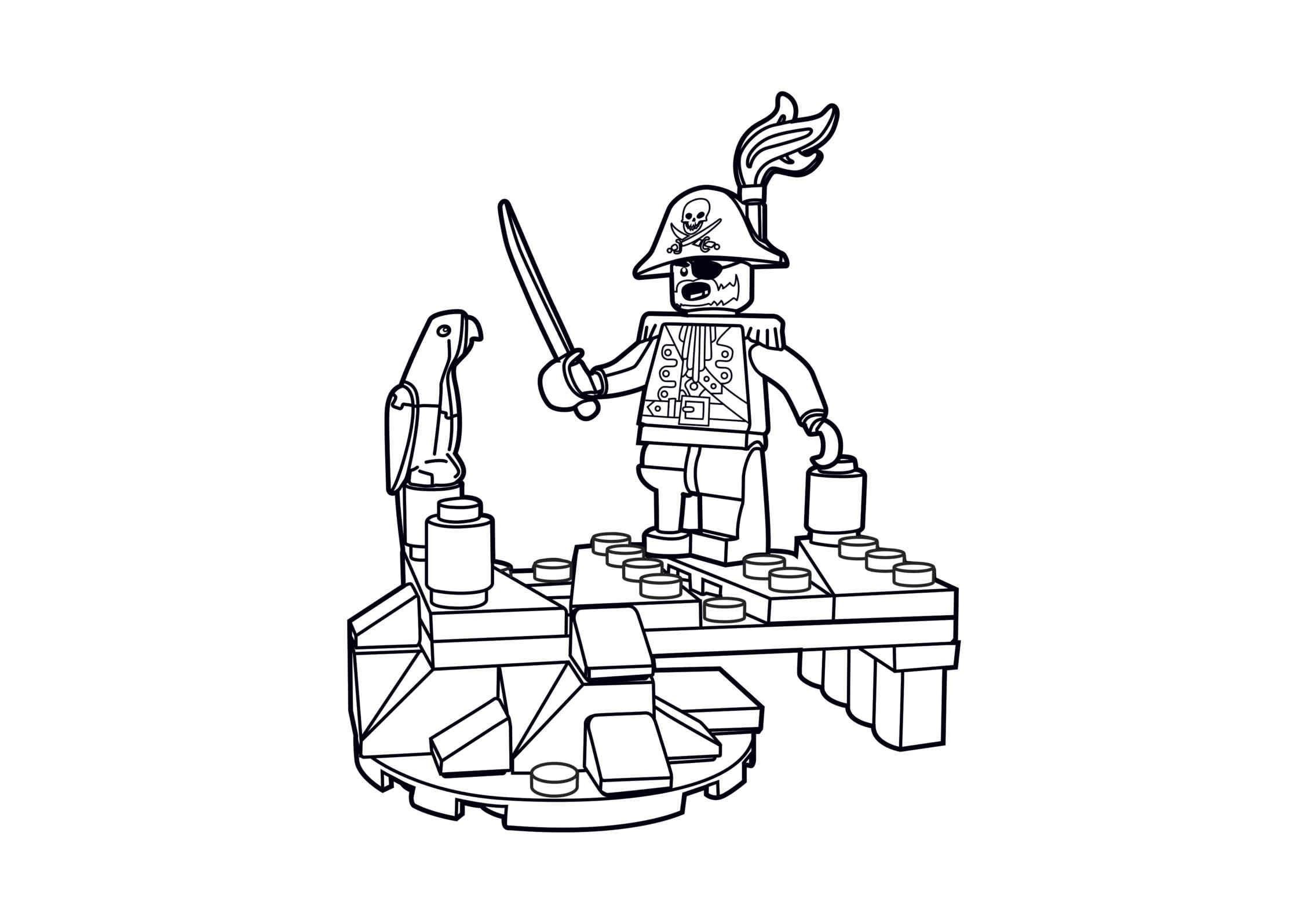 Рисунки Лего Джек Воробей (47 Фото) » Картинки, Раскраски И.