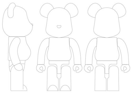 Bearbrick раскраска