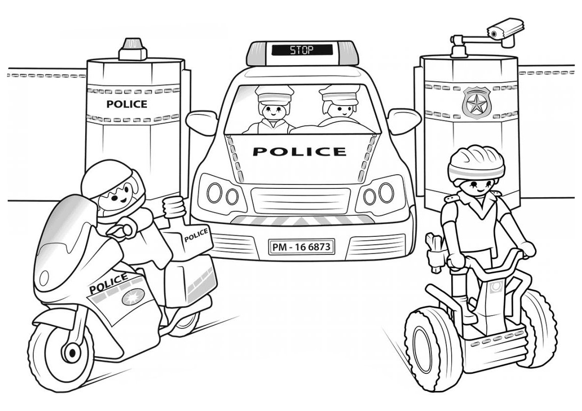Как нарисовать Полицейскую и Пожарную машину