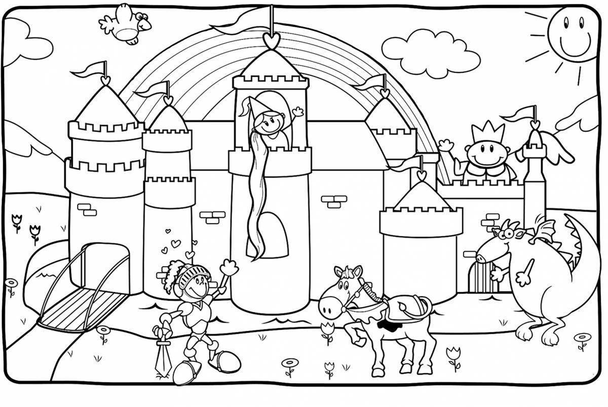 Voicebook гигантская раскраска Замок принцессы 80х60 см: цена и описание | Интернет-магазин ОЛАНТ