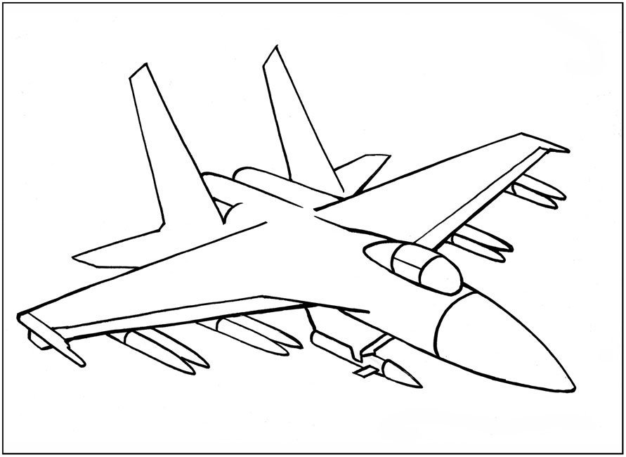 Рисунки военных самолётов для детей