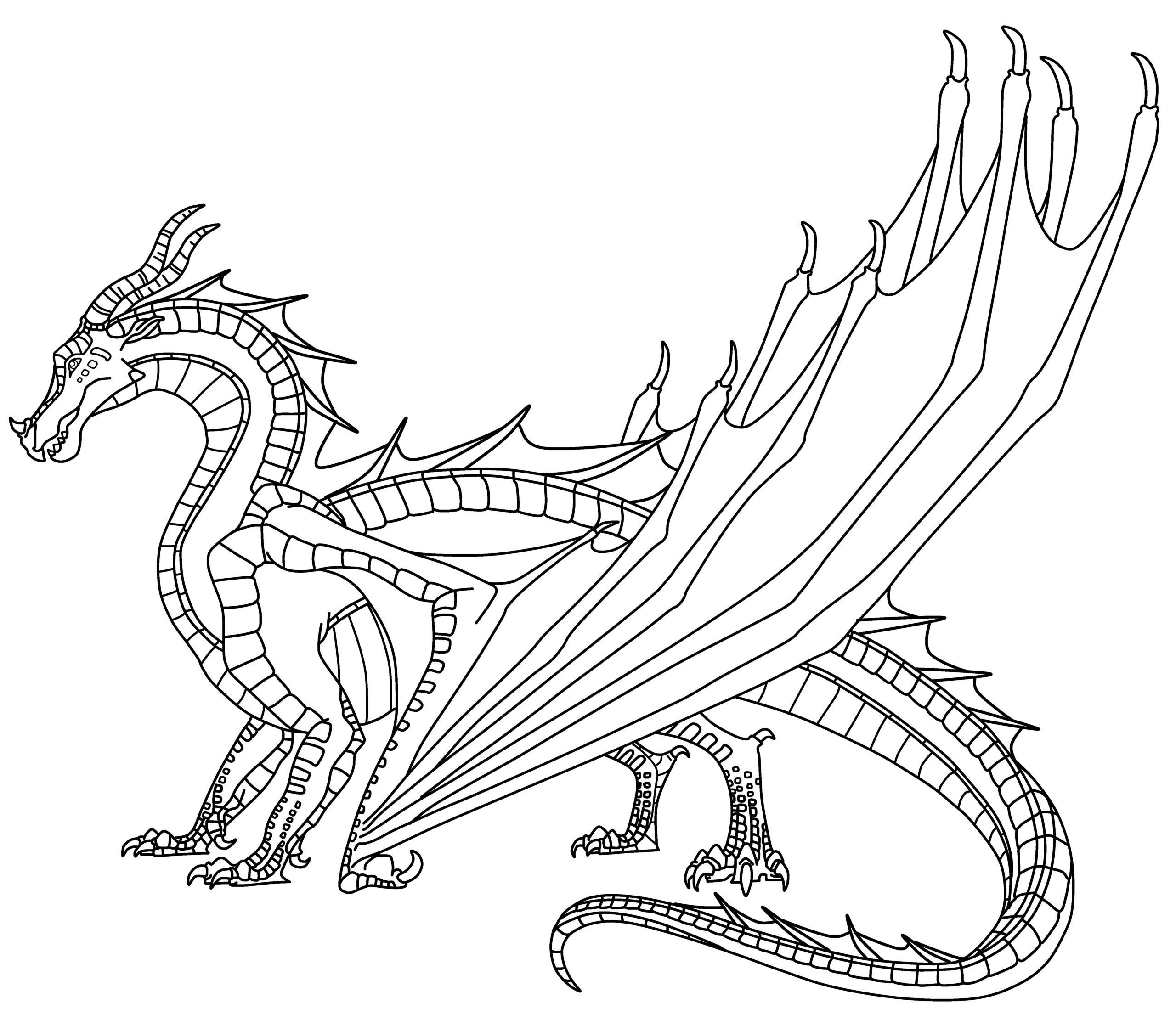 Злой дракон в огне Медитативная раскраска