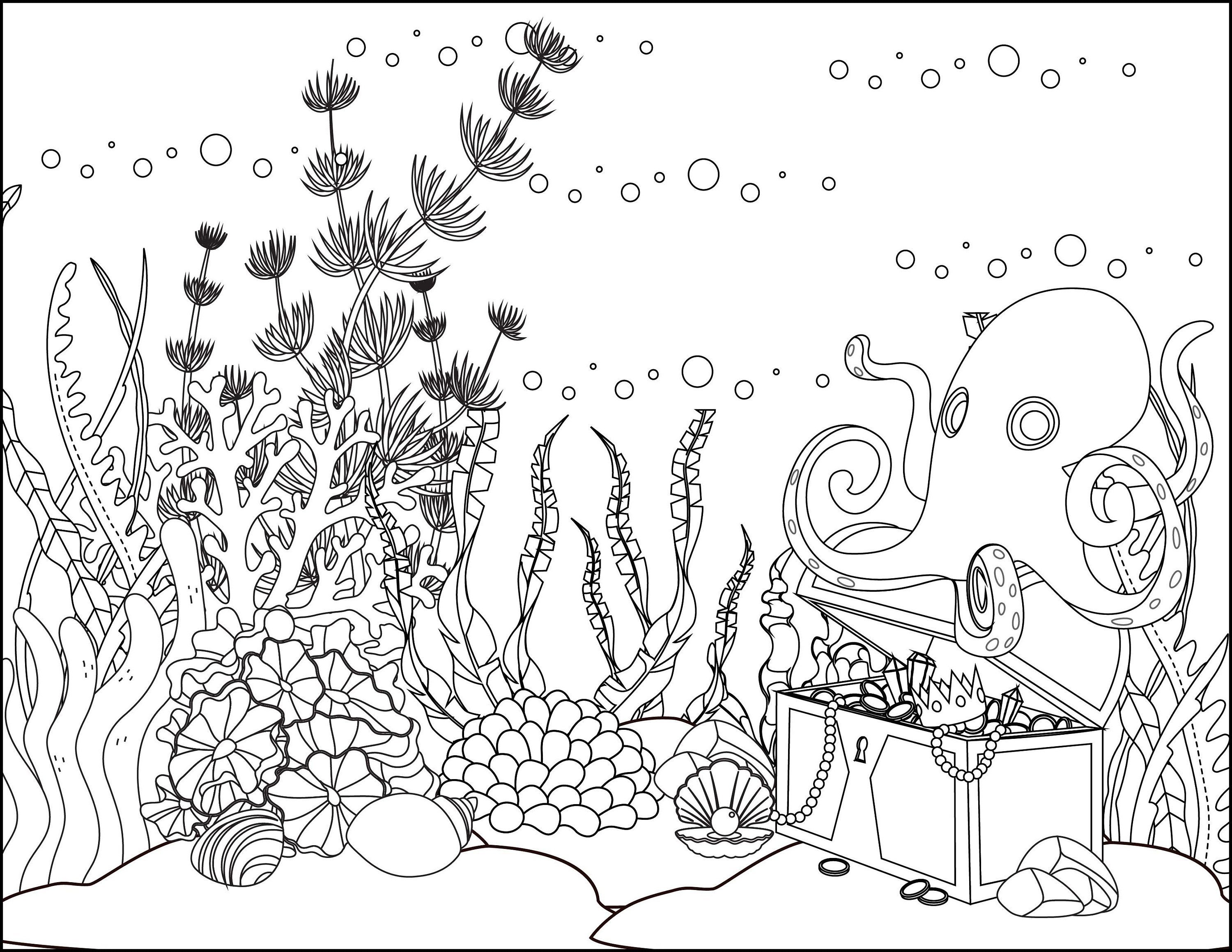 Схему затерянного моря. Подводный мир раскраска для детей. В море. Раскраска. Раскраска для взрослых море. На море-океане: раскраска.