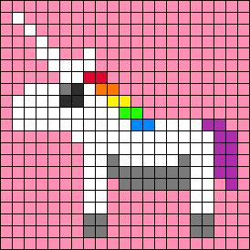 Графический диктант Единорог