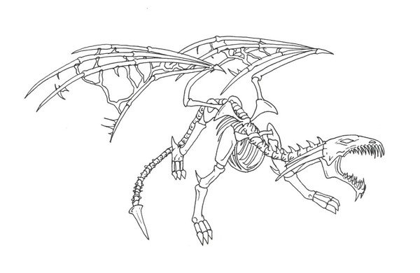 Скелет дракона