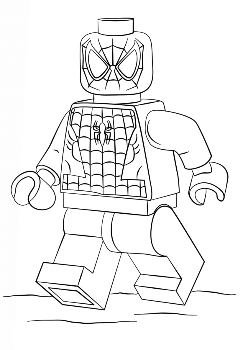 Раскраска Лего Железный человек