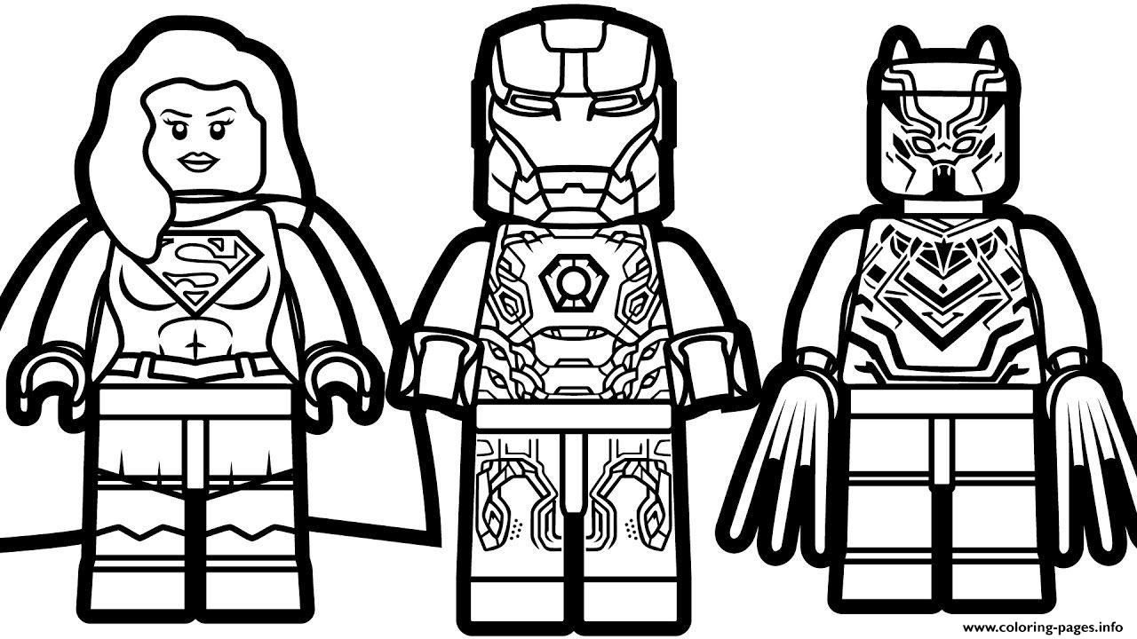Раскраска Лего Гоблин и Человек-Паук | Раскраски Человек Паук
