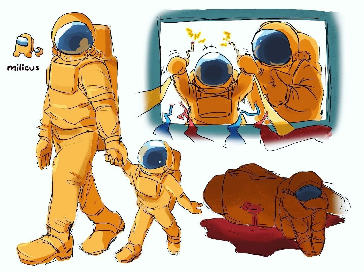 амонг ас хуманизация космонавтов