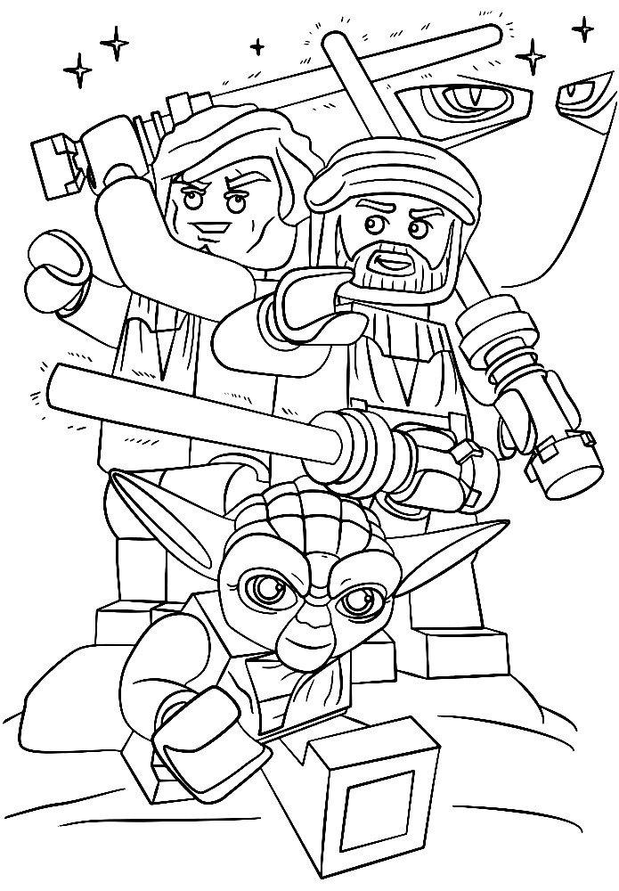 Раскраска из серии Lego: Звёздные войны