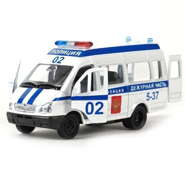 Микроавтобус Технопарк Газель полиция (x600-h09002-r) 18 см
