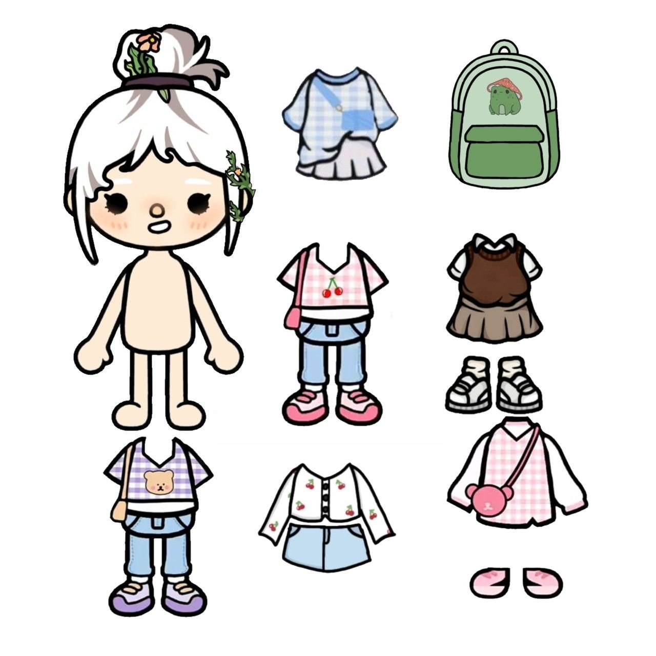 Кукла toca boca. Одежда для кукол. Бумажные куколки. Бумажные куклы с одеждой.